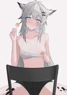 artist request, lappland (arknights), arknights, breasts, looking at viewer...