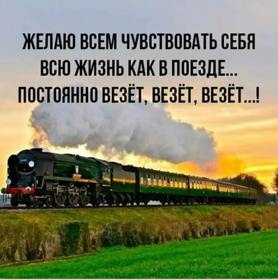 Кому повезло в жизни. Цитаты про поезд. Цитаты про железную дорогу. Высказывания о железной дороге. Высказывания про поезда.