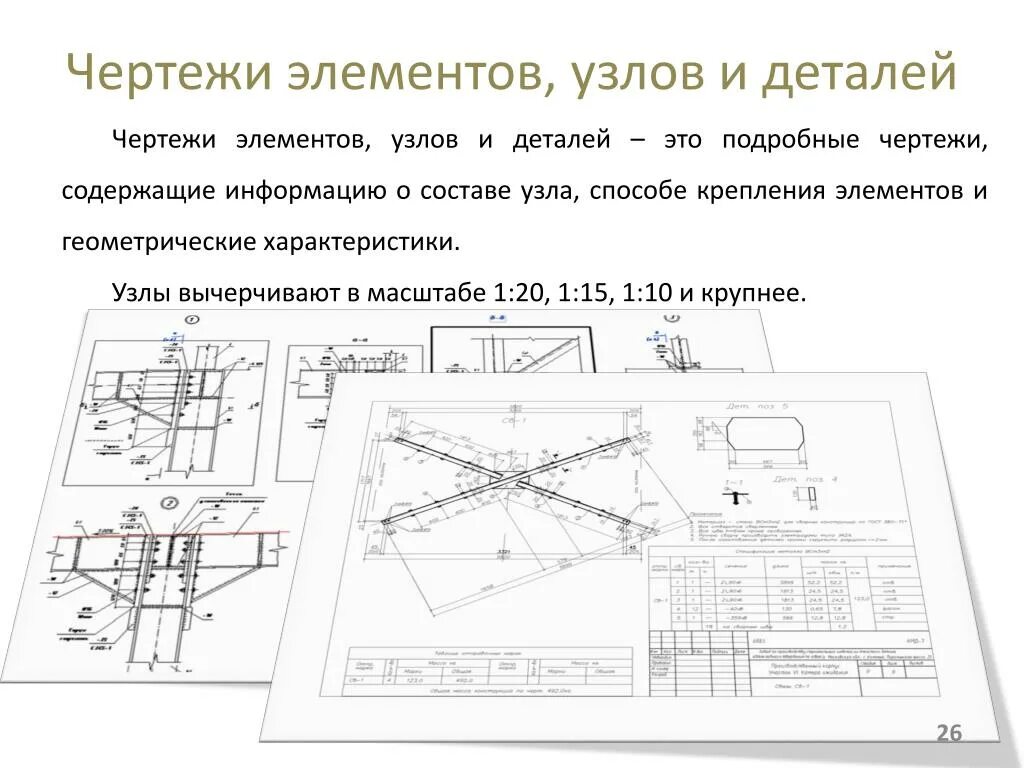 PPT - Чертежи узлов строительных конструкций Л екция-презентация PowerPoint Pres