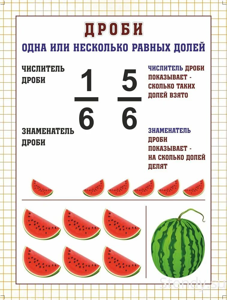 Учить дроби