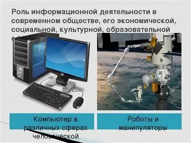 Роль информационной деятельности в экономической сфере