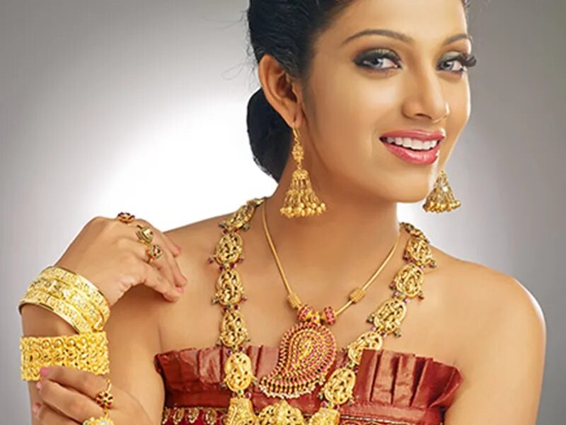 Jewellery model. Gold Jewelry. Jewellery with models. Indian Jewellery. Gold model