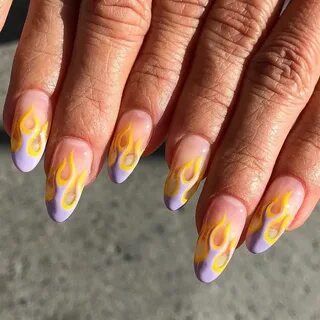 Маникюр пламя