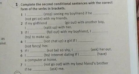 Complete the sentences using first conditional