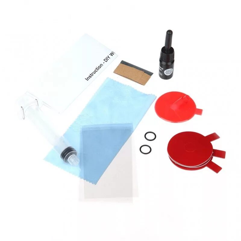 Visbella Windshield Repair Kit. Профессиональный комплект для ремонта автостекол (Visbella, vints или 3m);. Ремкомплект для сколов лобового стекла. Набор для ремонта лобового стекла. Набор для ремонта стекла автомобиля