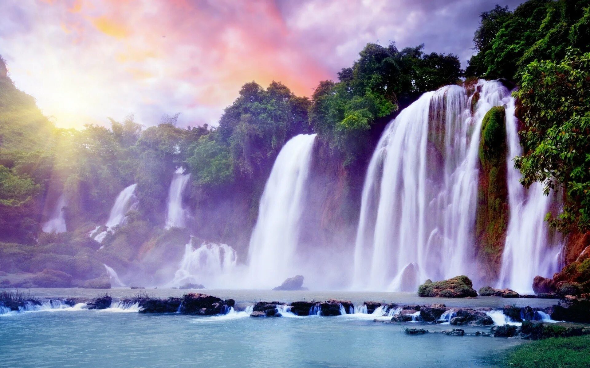 Красивые картинки. Air Terjun водопад. Вриндаван водопады. Пейзаж водопад. Красивые пейзажи с водопадами.