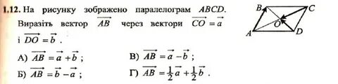 Вектор ав через
