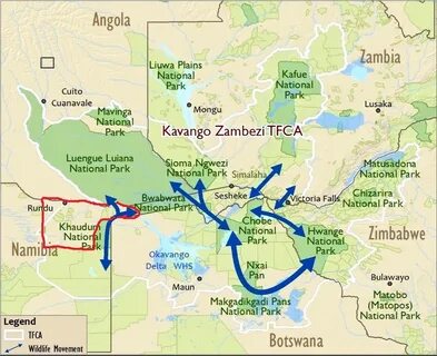 Rzeka zambezi mapa