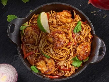 Острая жареная лапша
