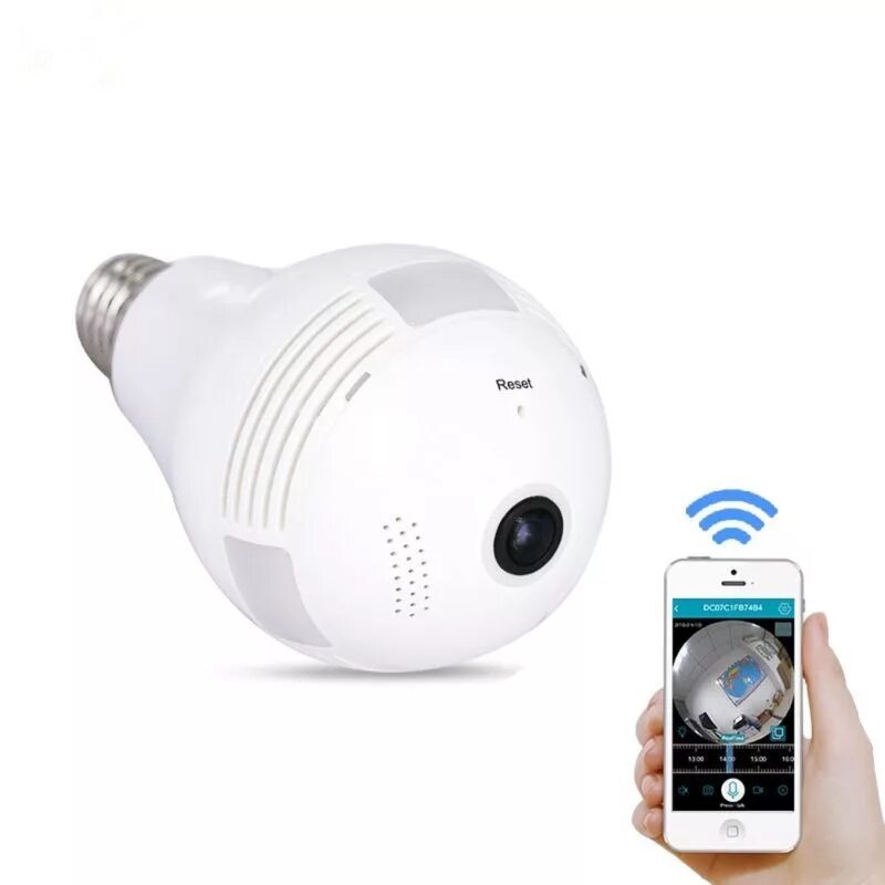 Камера видеонаблюдения с доступом с телефона. Wifi panorama camera b13-l. беспроводная ip wi-fi камера-лампа видеонаблюдения. mini ip wifi камеры лампа. беспроводная ip-камера видеонаблюдения, 1620p, wi-fi, 360 p.
