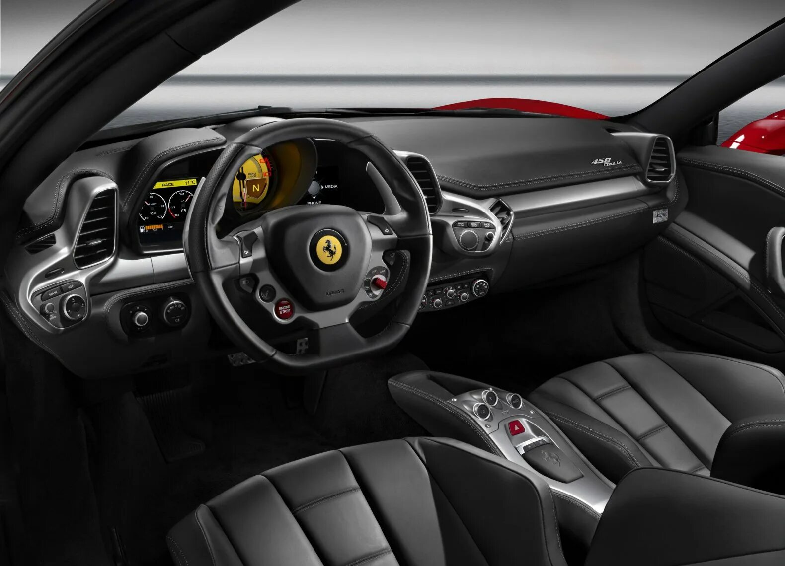 Руль ferrari 458. Ferrari 458 Italia Interior. Феррари 458 салон. Феррари 458 interieur. Ferrari 458 speciale салон.