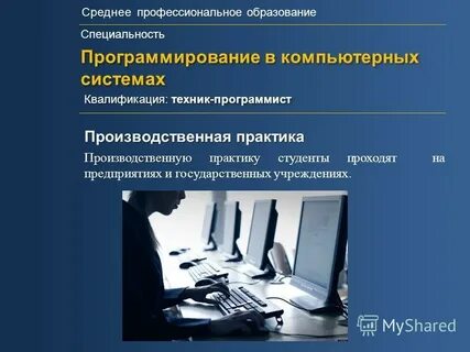 Информационные системы и программирование что за профессия