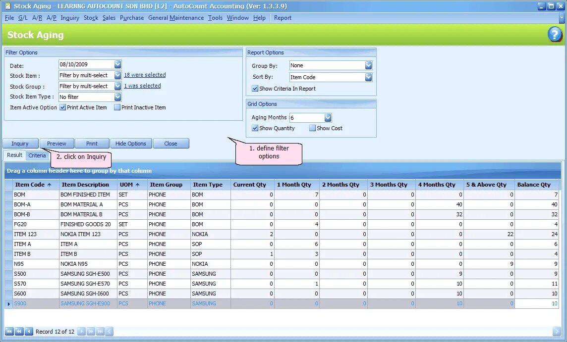 Stock Aging. Aging Report. Aging Report in excel. Ar Aging Report in ISCALA. Ageing report