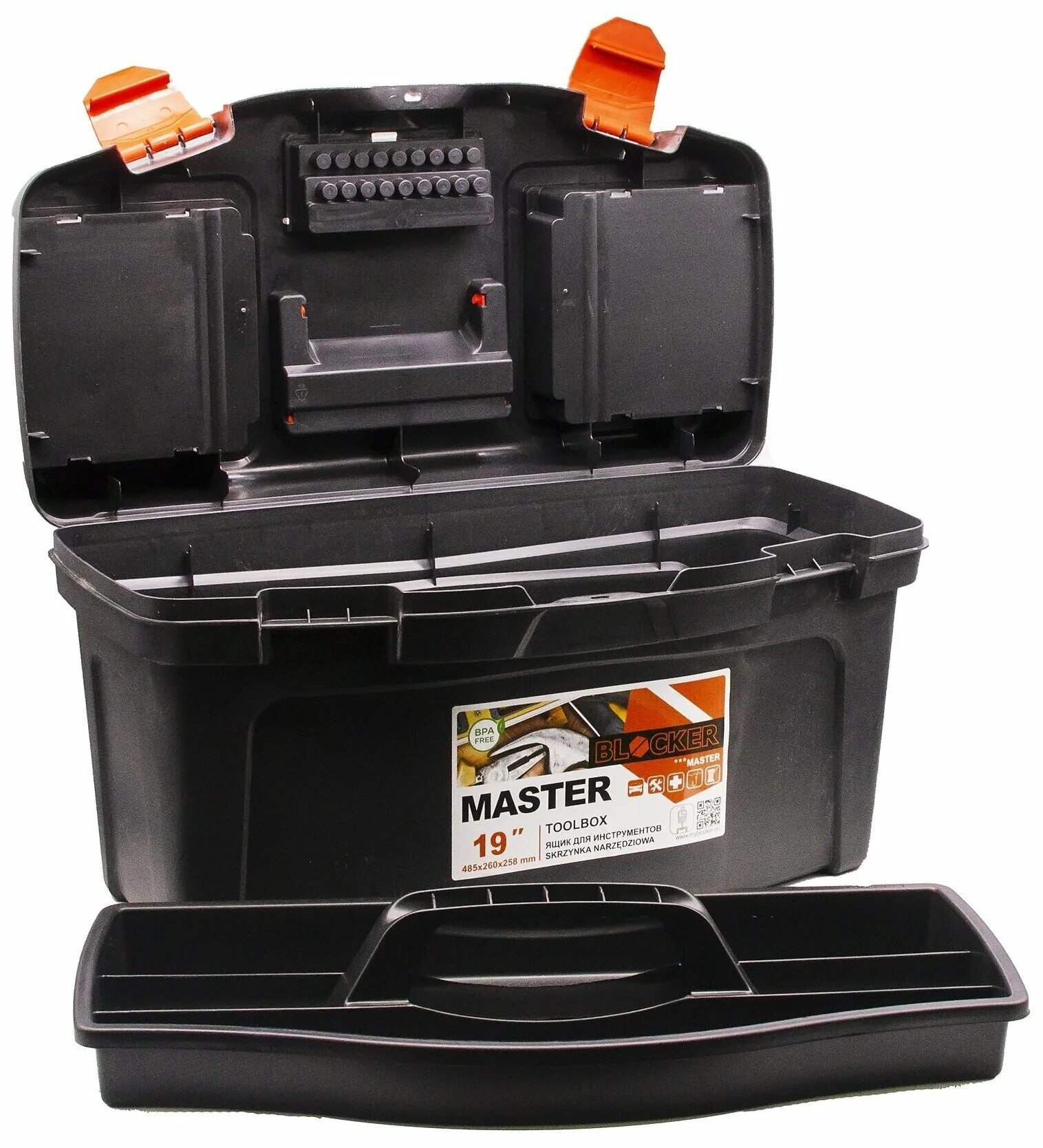 промонабор бокс techniker 12"+ органайзер master 5,5" серо-свинцовый/оранж. ящик для инструментов boombox 24" черный/оранжевый. ящик hobbi master economy 19. Master 19. 5''.