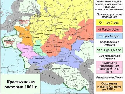 На какие территории распространялось крепостное право