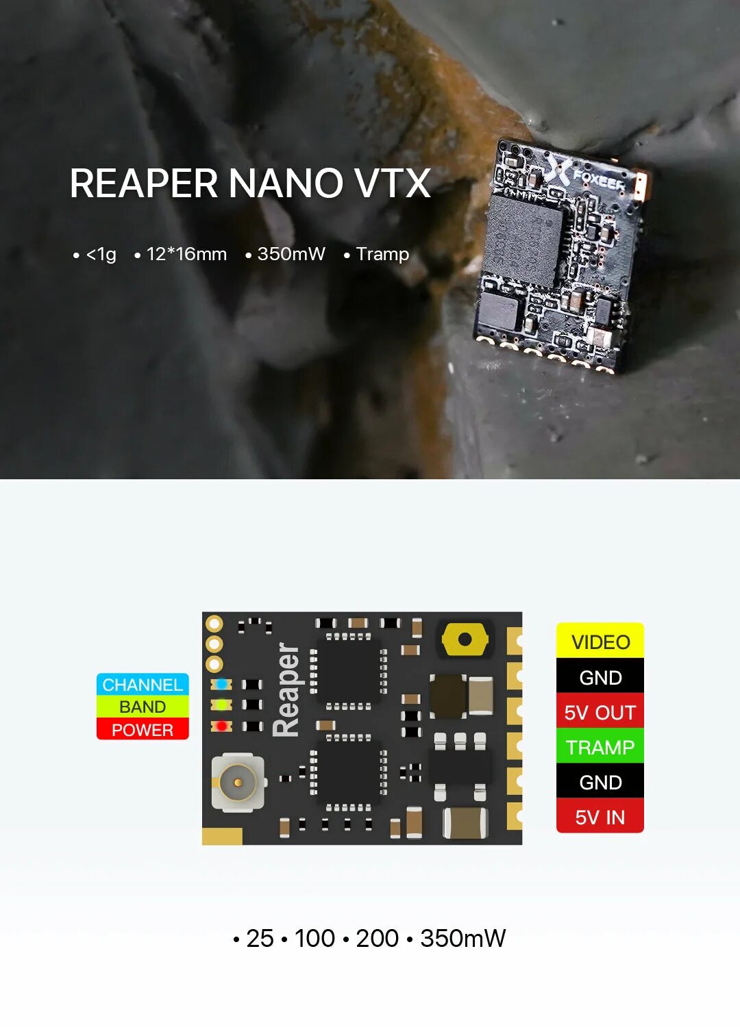 Vtx foxeer reaper. Foxeer reaper nano 5.8g. nano vtx. foxeer reaper nano 5.8g 40ch 350mw 1g tramp vtx подключить. foxeer reaper nano 5.8g распиновка.