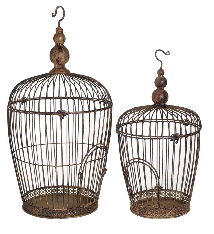 Металлические клетки для птиц. Бра bird cage sn008-2-abg. старинная клетка для птиц. клетка для птиц металлическая. винтажные клетки для птиц.