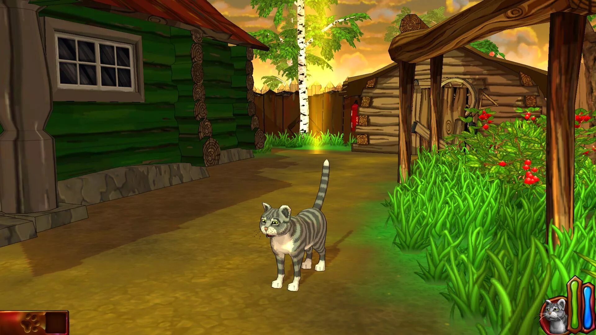Кот лес игра. Приключения кота парфентия. cat adventure игра. невероятные приключения кота парфентия в деревне. игры для девочек про животных.