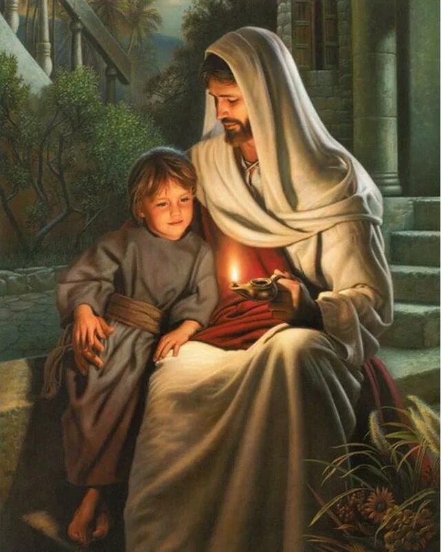 Иисус охраняет. Simon dewey. саймон дьюи художник. jesus christ simon dewey. иисус христос саймон дьюи.
