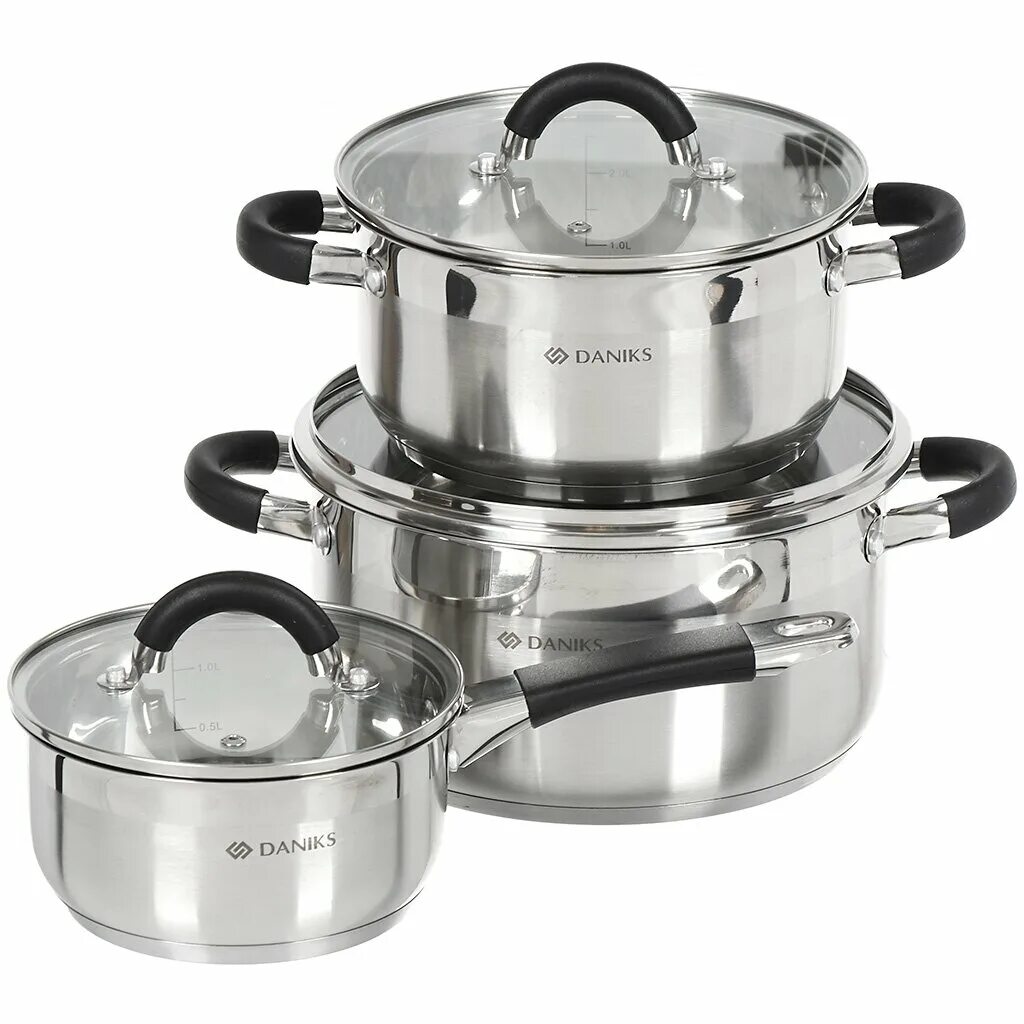 Тарелки daniks. Набор посуды даникс. кастрюля с крышкой daniks турин qs-1-22/gs-01413-22ca 4.1 л. набор посуды daniks мадрид sd-334. набор кастрюль verloni vl-st4i6s94 6 пр.