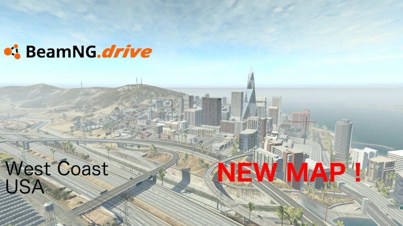 West Coast USA BEAMNG. West Coast USA BEAMNG Drive. Западное побережье США BEAMNG Drive. Карта West Coast USA BEAMNG Drive.