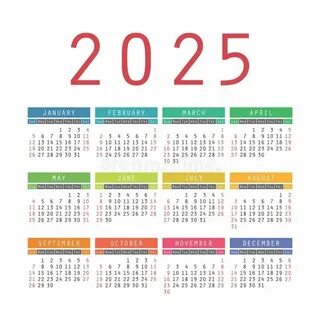 Мини календарь 2025 год