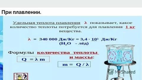 Удельная теплота плавления льда равна