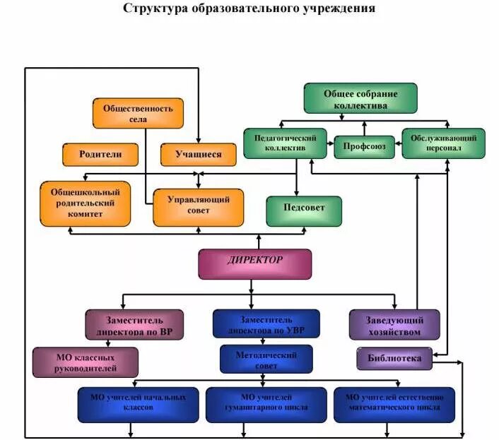 Учебный состав школы. Схема организационная структура учебного заведения школы. Организационная структура образовательного учреждения схема. Организационная структура общеобразовательной организации. Организационная схема образовательной организации.