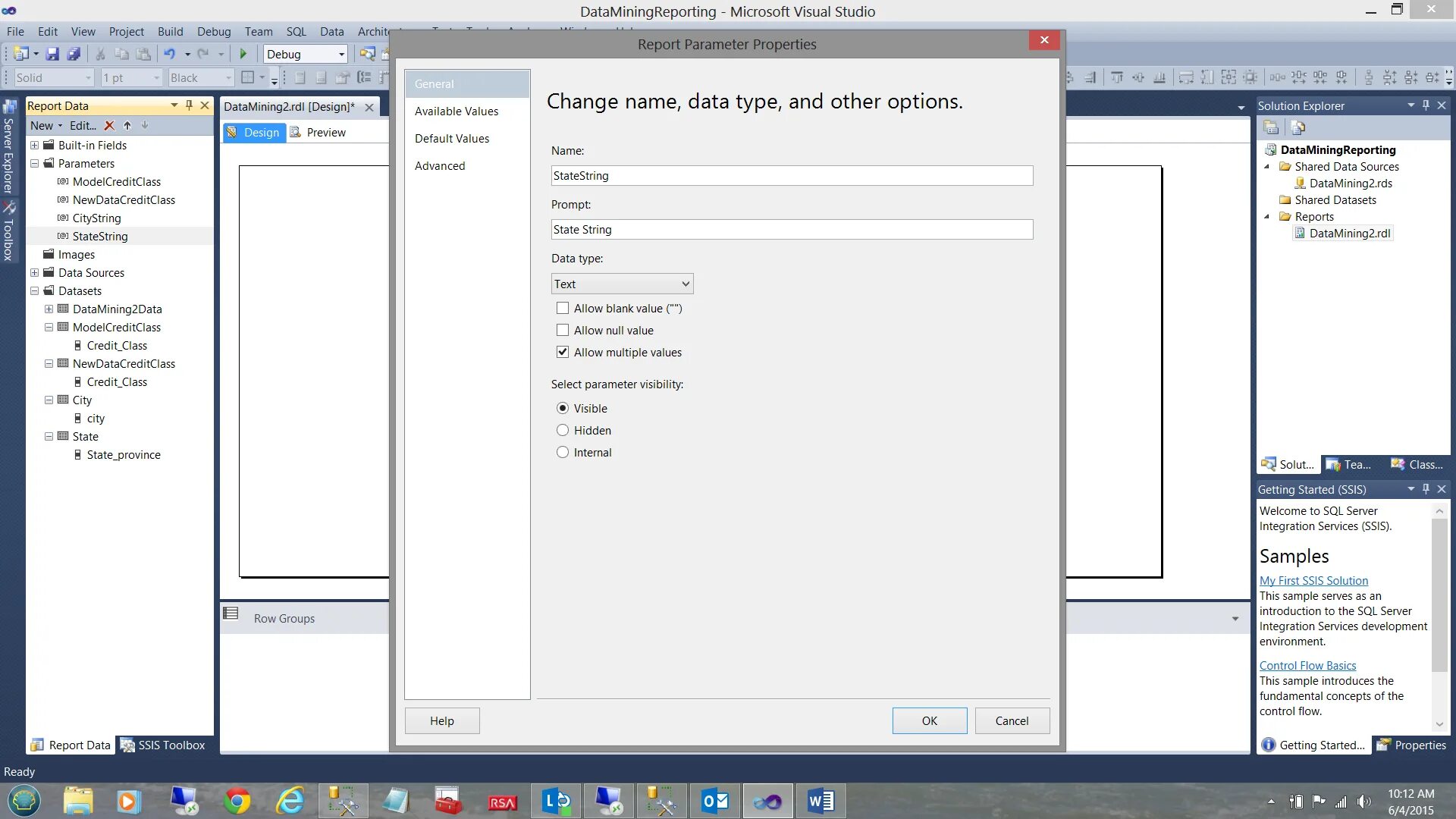 Типы данных в визуал студио. Visual Studio 2013 SQL Server. Мастер отчетов Visual Studio. Data source Visual Studio.