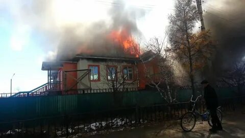 Пожар в саду