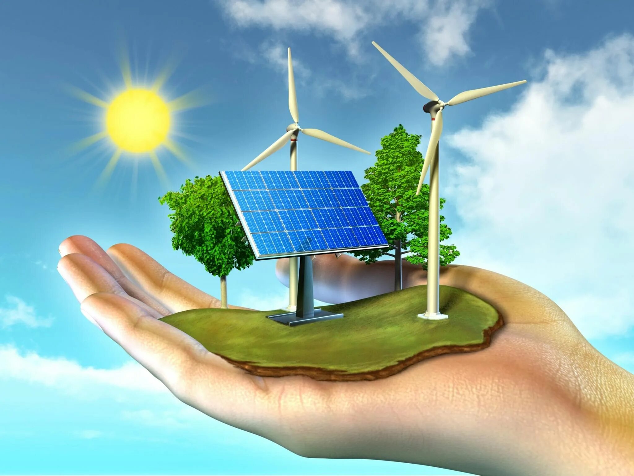 Солнечная энергия ВИЭ. Возобновляемые источники энергии (ВИЭ). Альтернативная Энергетика. Зеленая Энергетика. Энергетические ресурсы системы