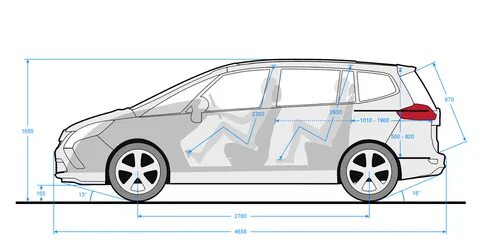 Ширина салона Опель Зафира б. Opel Zafira габариты. Габариты салона Опель Зафира б. Опель Зафира 2011 габариты.