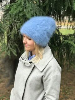 Связать шапку из ангоры спицами
