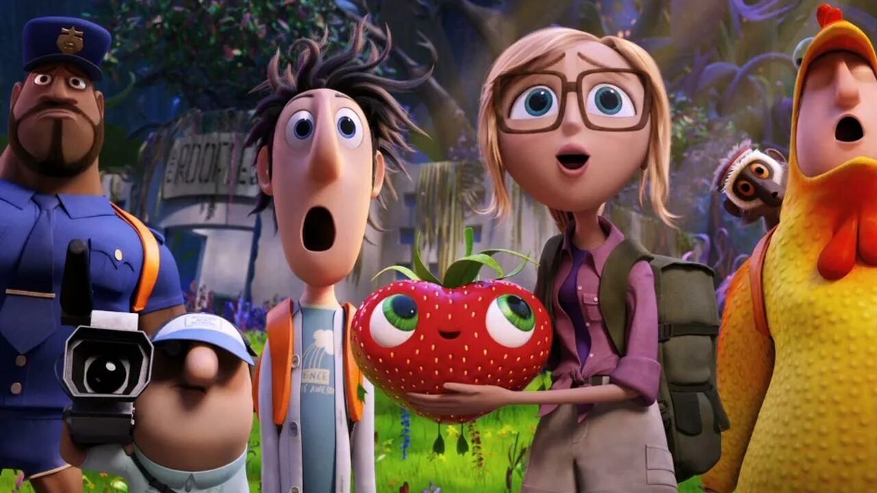 мультик облачно месть гмо. 2: месть гмо мультфильм 2013. облачно 2 месть гмо честер v. облачно 2 флинт локвуд. флинт локвуд и сэм спаркс.