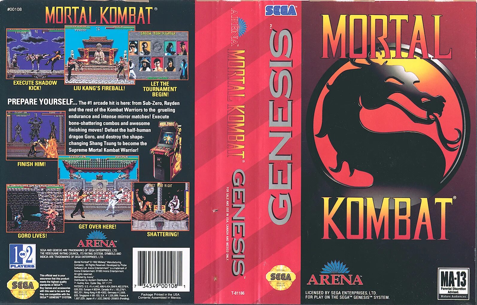 Сега 16 бит мортал комбат. Mortal Kombat 1 Sega Mega Drive. Mortal Kombat 1 1992. Mortal Kombat 1 Sega Cartridge. Картридж Sega Megadrive Mortal Kombat 2.