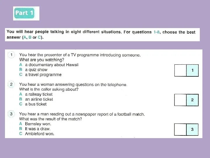 FCE Listening Test ответы. B2 FCE Listening Full Test ответы. FCE Listening Test 2 Part 1 ответы. Тест листеннинг Part 2 ответы. You will hear 6