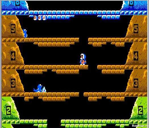 Игра как называется прыгает вверх. Айс климбер денди. ice climber игра старая. айс кламбер игра денди. ice climber sega.