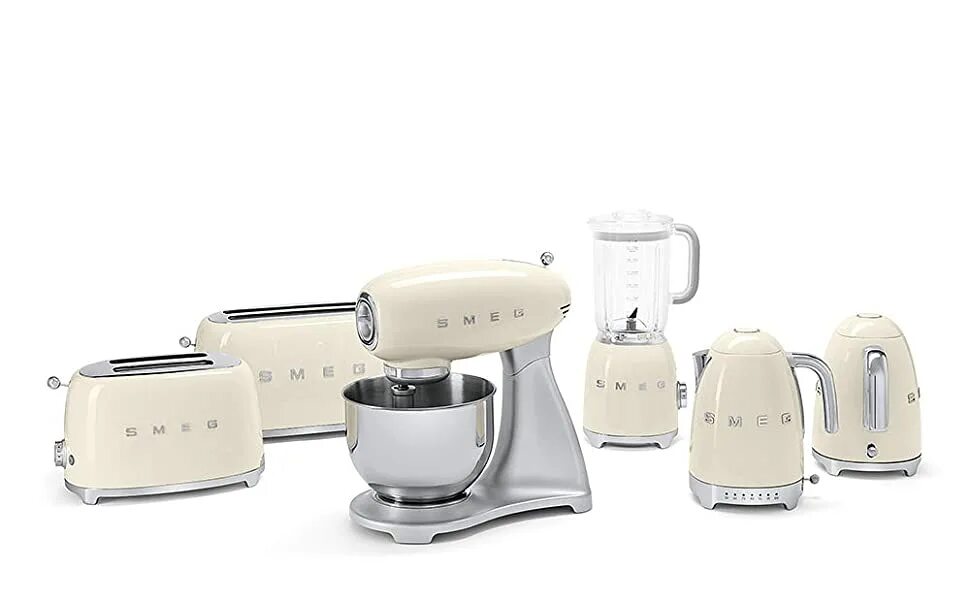 Сервис смег. Тостер Smeg tsf01creu. Чайник Smeg klf04creu. Smeg klf03creu. Smeg blf01creu (кремовый).