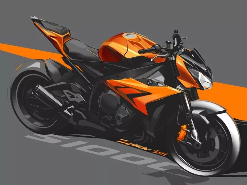 Мотоцикл без водителя. БМВ 1000 RR. Мотоцикл арт. Арты мотоциклов. Спортбайки Concept.