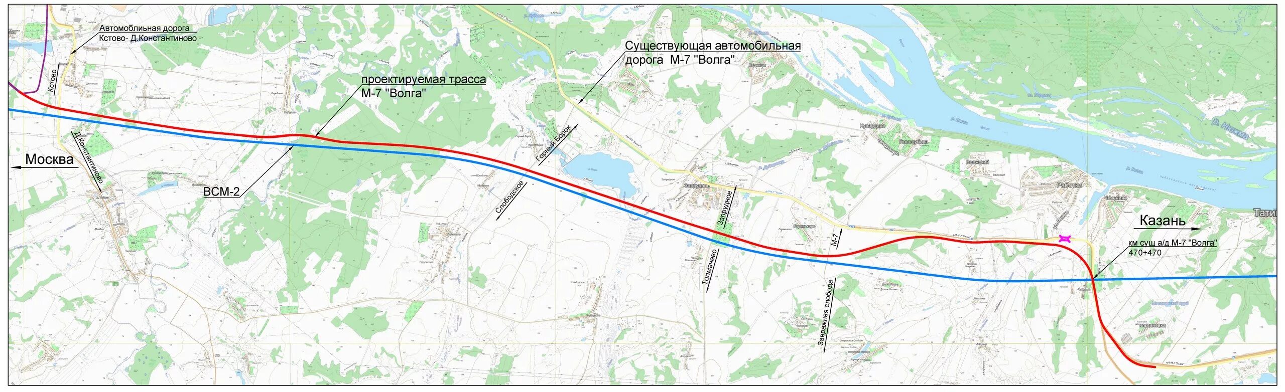 Реконструкция трассы м7 схема. Трасса м7 Казань Нижний Новгород карта. Автомобильная дорога м7 Волга - Электроугли. Дорога м7 Москва Казань схема карта.