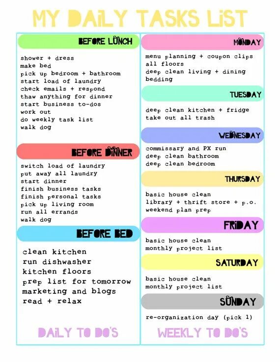 Complete daily tasks. Task list. to do list tasks. to do list example. task list examples.