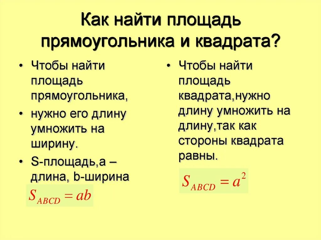 Как найти площадь квадрата математика 3 класс. Как найти площадь квадрата. Правила нахождения площади квадрата 3 класс. Формула площади квадрата 4 класс. Как найти площадь квадрата правило 4 класс.