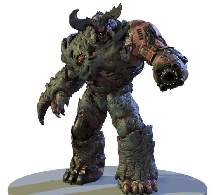 Doom cyberdemon. Кибердемон doom 2016 в полный рост.
