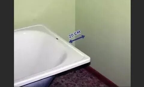 Ванна не достает до стены что делать