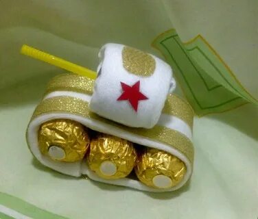 Сладкие подарки на 23 февраля мальчикам