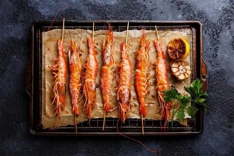 Лангустины на мангале рецепт