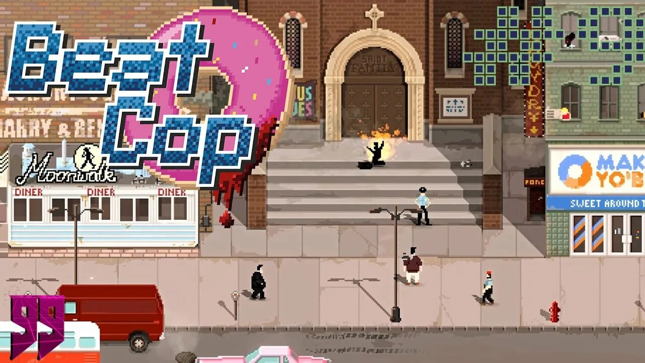 Beat на русском языке. Джек Келли Beat cop. Beat cop геймплей. Кафе у Рика Beat cop. Beat cop здания.