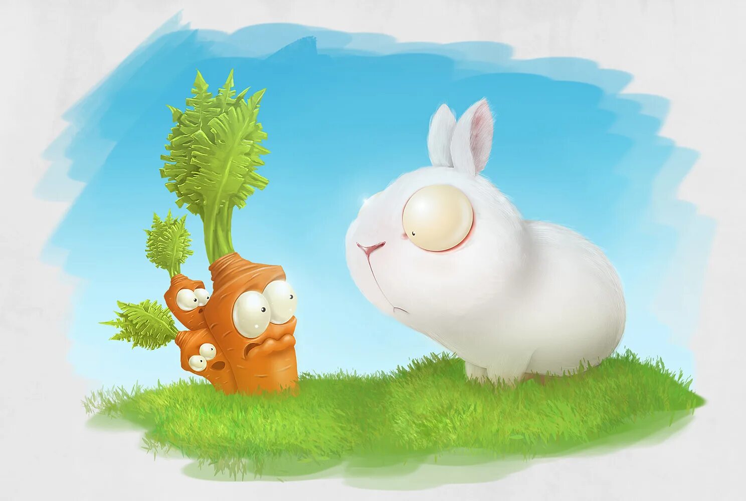 Смешные зайцы картинки. Заяц с морковкой. Забавные рисунки. Смешной заяц. Смешной заяц с морковкой.