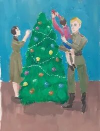 Нарисуй елку победы голосование