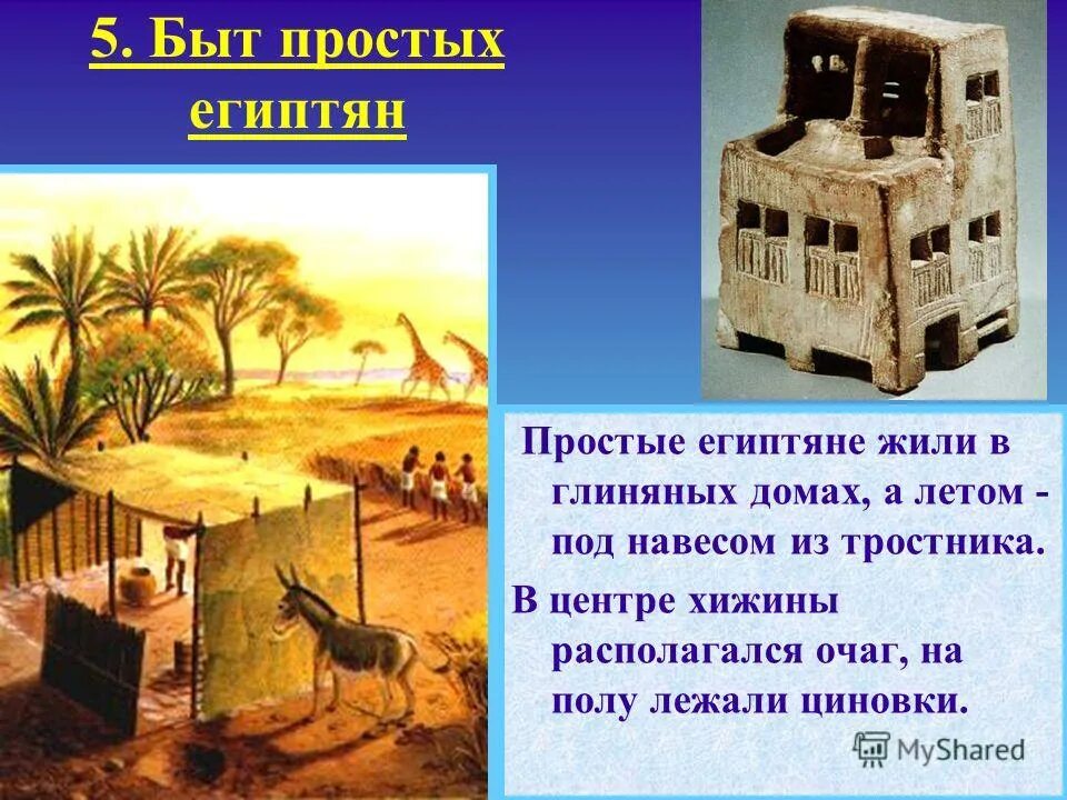 Как выглядел дом и быт египетского земледельца Как жили земледельцы и ремесленники в Египте